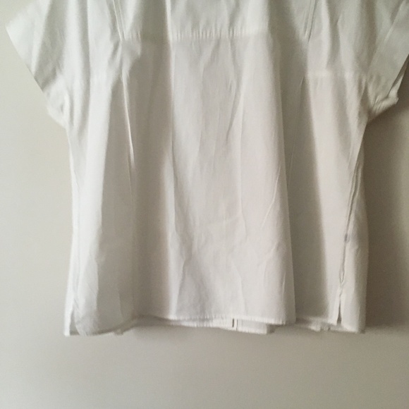 ROCHAS White Cotton Boxy Shirt 46 M - Picture 4 of 12